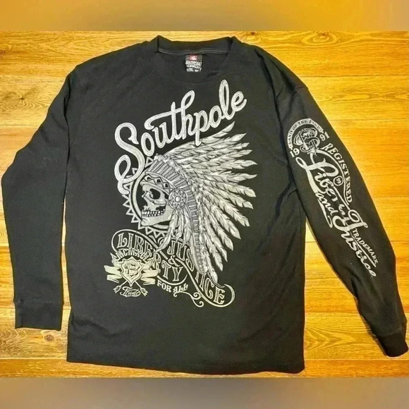Y2K | Southpole Thermal Long Sleeve I Skull Warrior | XXL - Picture 2 of 5